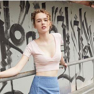 brandy melville amara top light pink